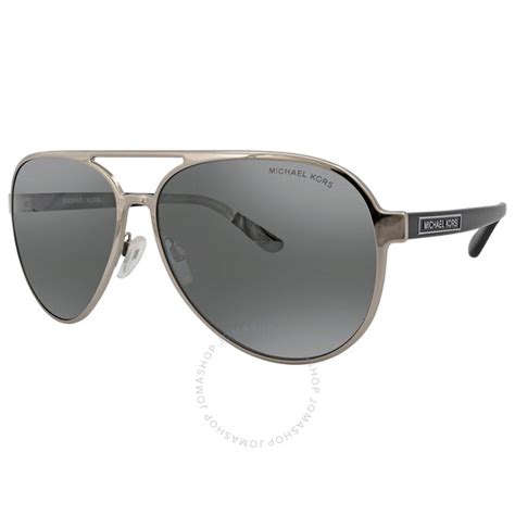 Michael Kors Harper Black silver Pilot Men's Sunglasses